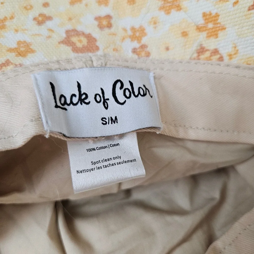 Lack Of Color Holiday Floral Bucket Hat Sz S/M Peach Bloom Canvas‎ Ditsy Print